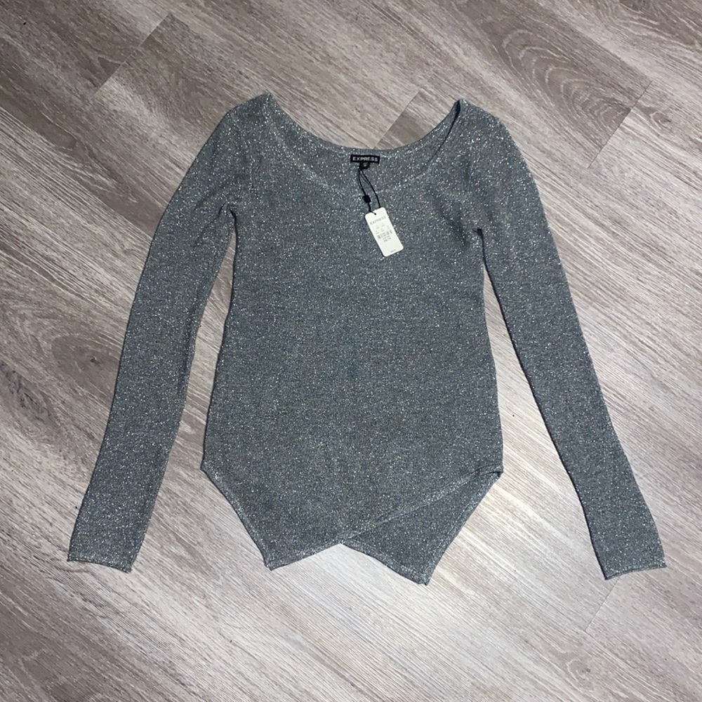 Express gray long sleeve